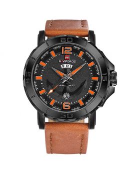 Naviforce NF9110 Men’s Watch. Black& Brown Color