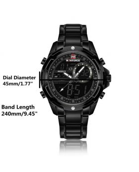 NAVIFORCE 9122 Luxury Brand Men Military Sport Watches Men Analog Quartz Clock Leather Waterproof Wrist Watch Relogio Masculino