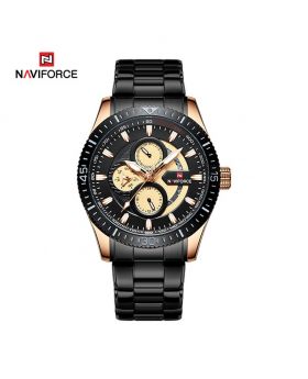 Naviforce 9140 White & Blue For Man stainless steel relojes hombre masculino luxury quartz japan Movement wrist watch