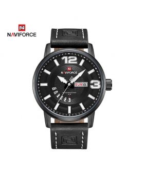 Naviforce NF9143 Casual Mens Leather Sport Quartz Wrist Watch
