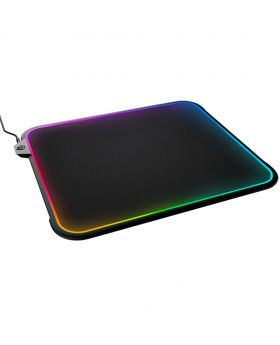 SteelSeries QcK Prism RGB Mousepad, Dual-Surface, 12-Zone Lighting with Gamesense