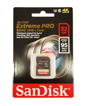 SANDISK EXTREME SDHC 32GB 95MB/S 633X 4K
