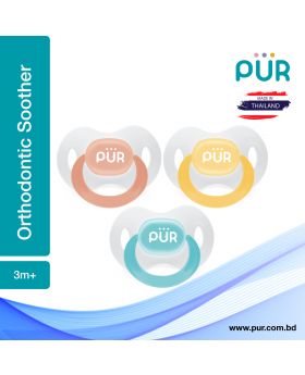 Pur Orthodontic Silicone Soother (3m+) – (14017)