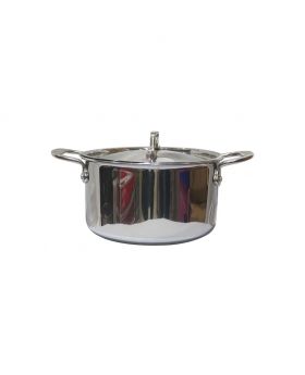Stainless Steel Saucepan with Lid- 3L