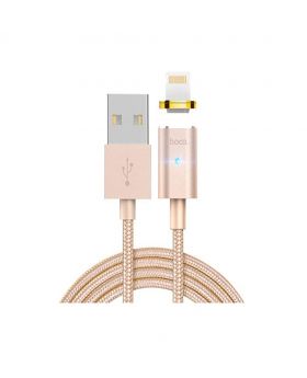 HOCO. U16 1.2M 2.4A lightning USB Charging Data Cable-Golden