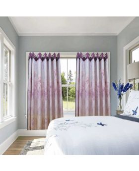 Curtain for Door Windows- Blue cheek 1 pc