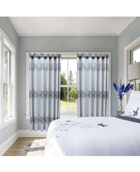 Curtain for Door Windows-Sky Blue 1pc