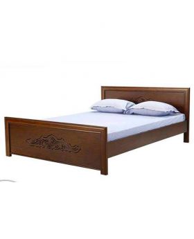 Malaysian Processing Wood Queen size Bed - chocolate