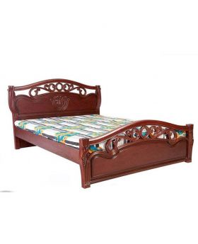 Malaysian Processing Wood Semi Double Bed - chocolate
