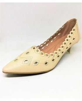 Master-Skin Artificial Leather Semi Heel Shoe for Women